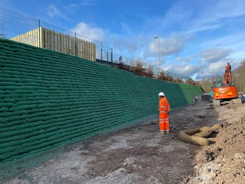 Blythe Valley Hydroseeded Wall