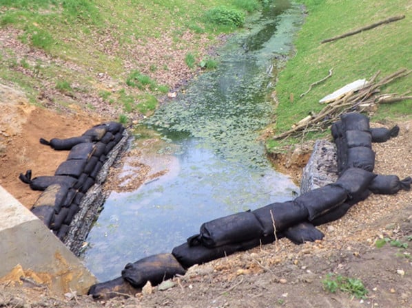 Headwall Construction in Firs Farm Wetlands
