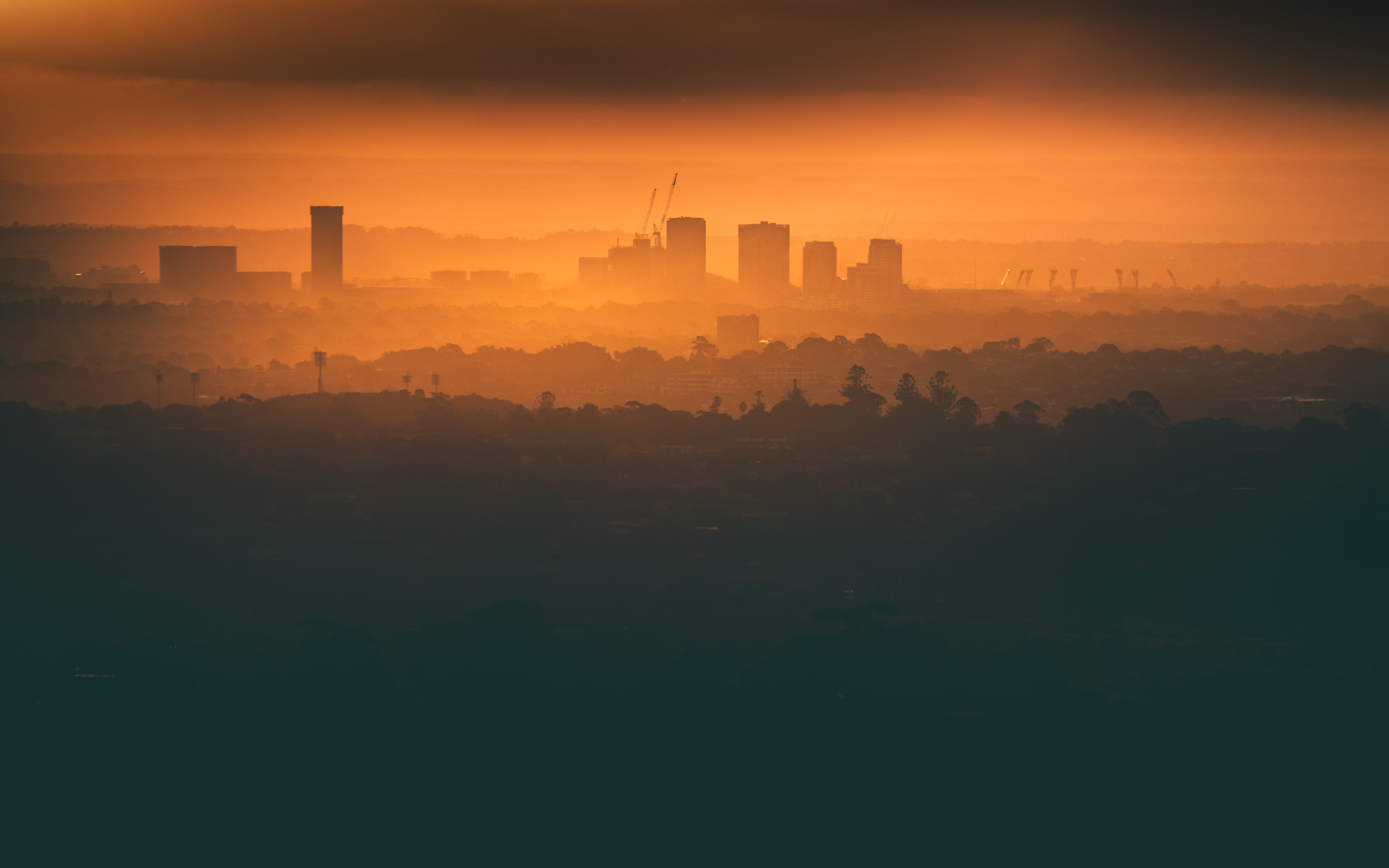 Smoggy landscape to show why biodiversity is dying in your area