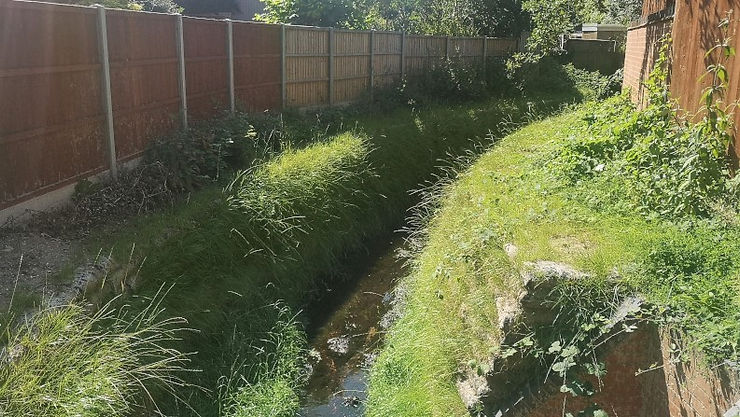 storm drainage channel restoration